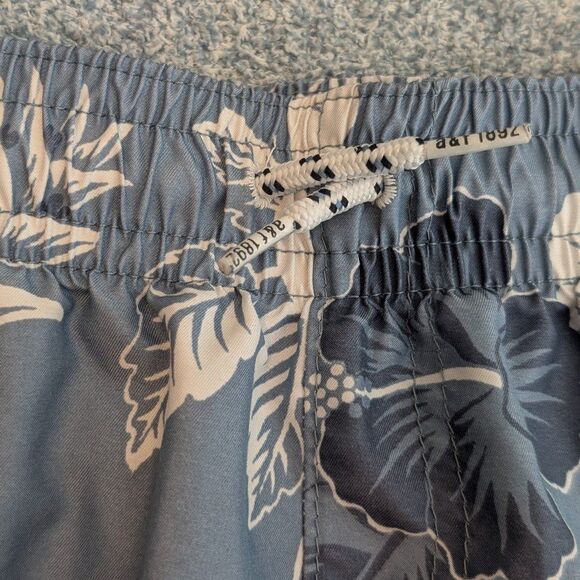 Abercrombie & Fitch Kids Blue Hibiscus Swim Trunks Boys Size 9/10 - Picture 3 of 9